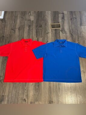 Black Clover Live Lucky Polo Shirt Golf Golfer Golfing Red/Blue Mens XXXLarge